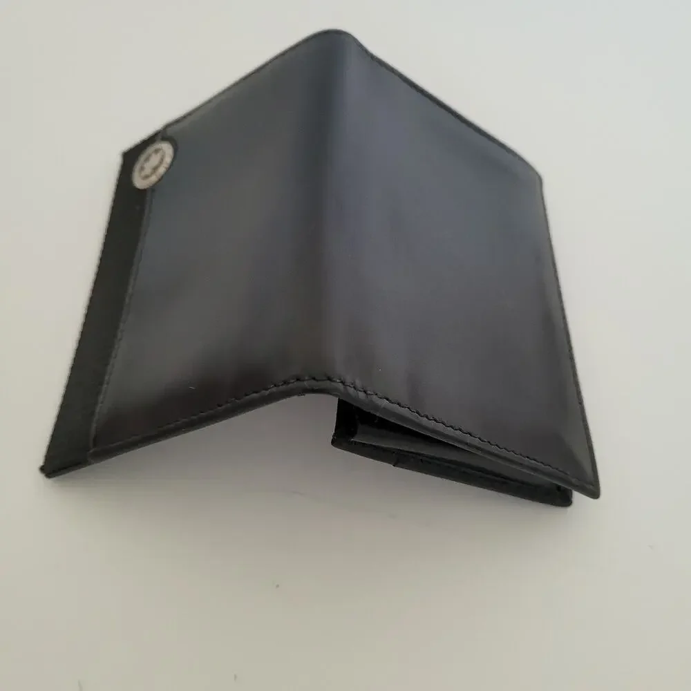 Hunting World Mini Designer Black Wallet Credit Card Holder Small Compact